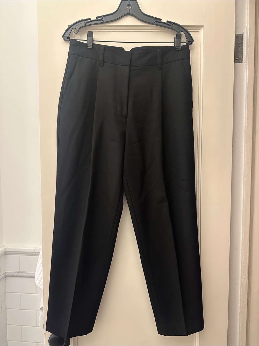 3.1 Phillip Lim Black Tailored Ankle Length Trousers